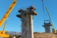 Ejecución de capiteles de pila en el viaducto sobre la Rambla del Maltés. 02/2023